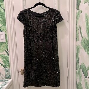Banana Republic Black Sequin Dress size 4